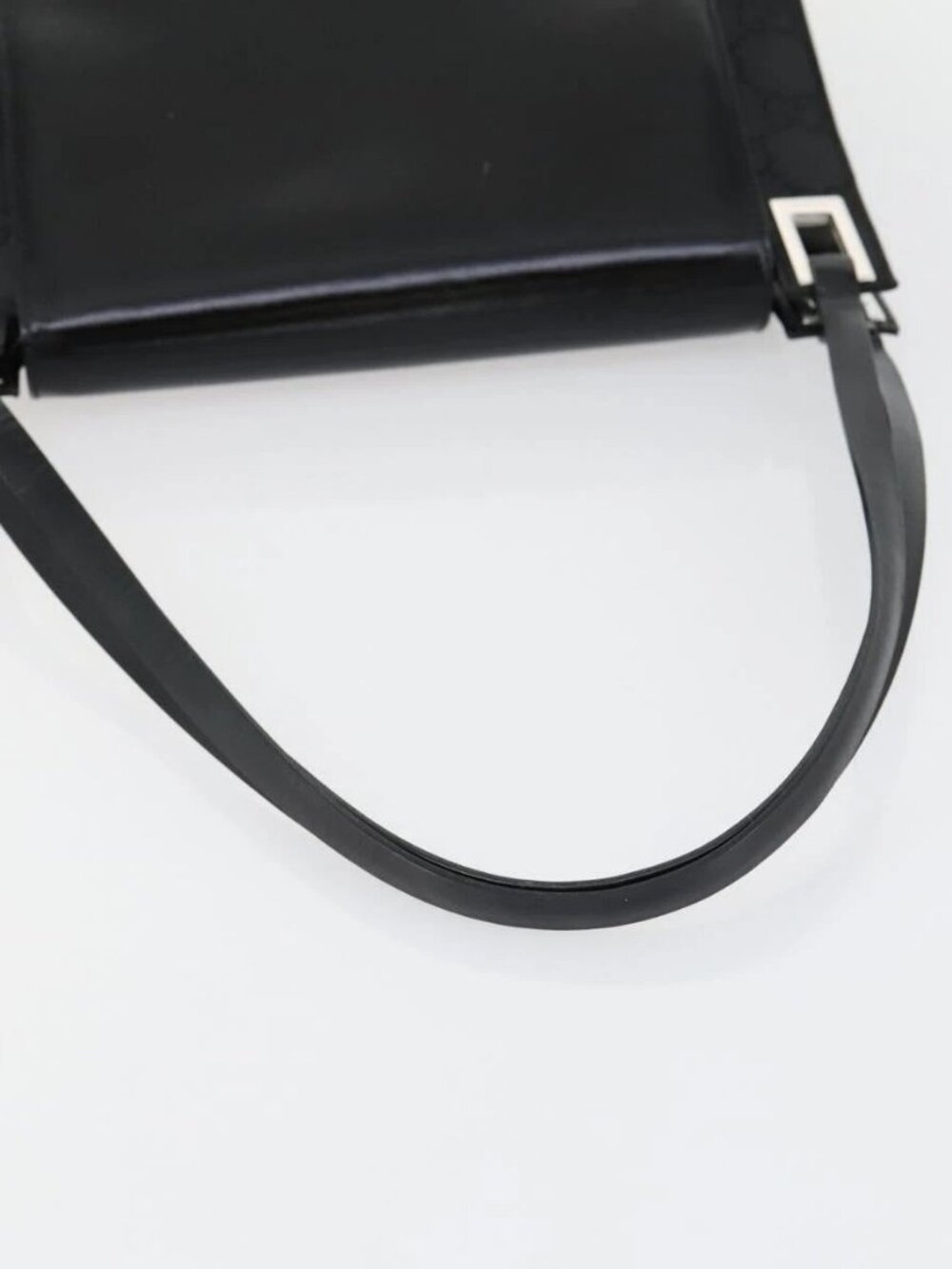 GUCCI GG Canvas Shoulder Bag Nylon Black Silver 001 3132 Auth 154414 - Picture 8 of 16
